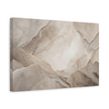 Side Mockup 4. Abstract Layered Abstract Brown And Gold shown as stretched canvas wall art