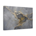 Side Mockup 4. Abstract Abstract Pattern Gray And Gold shown as stretched canvas wall art
